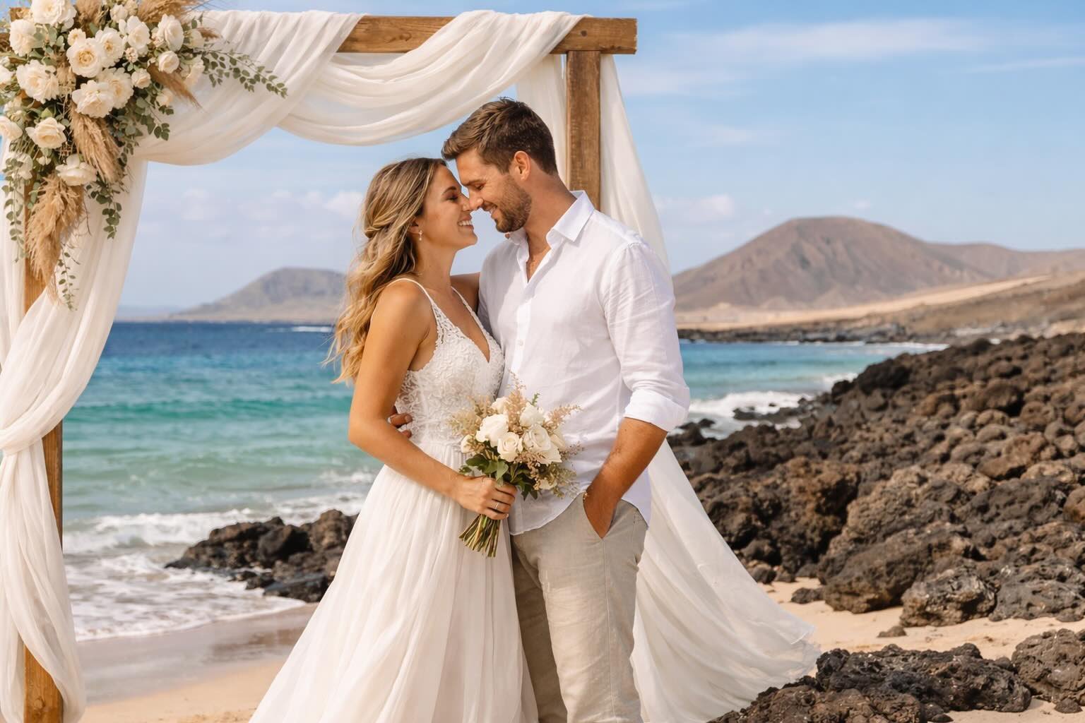 Matrimonio in spiaggia a poco più di 3 ore dall’Italia: la soluzione facile (e bellissima)